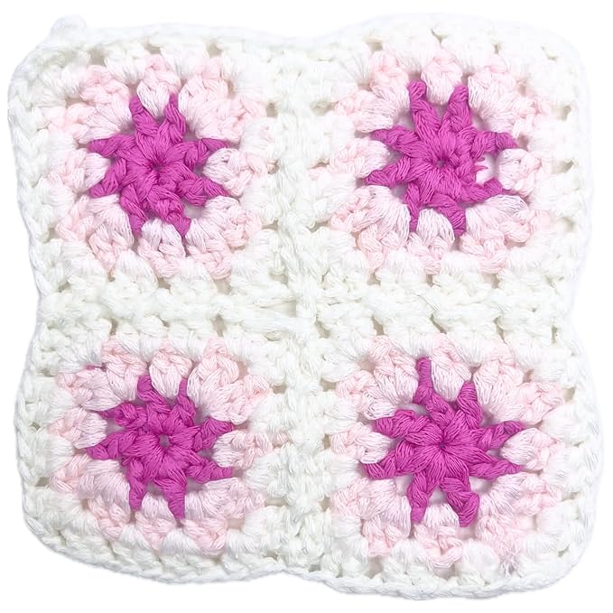 Granny Square Crochet Sew On Applique Patches