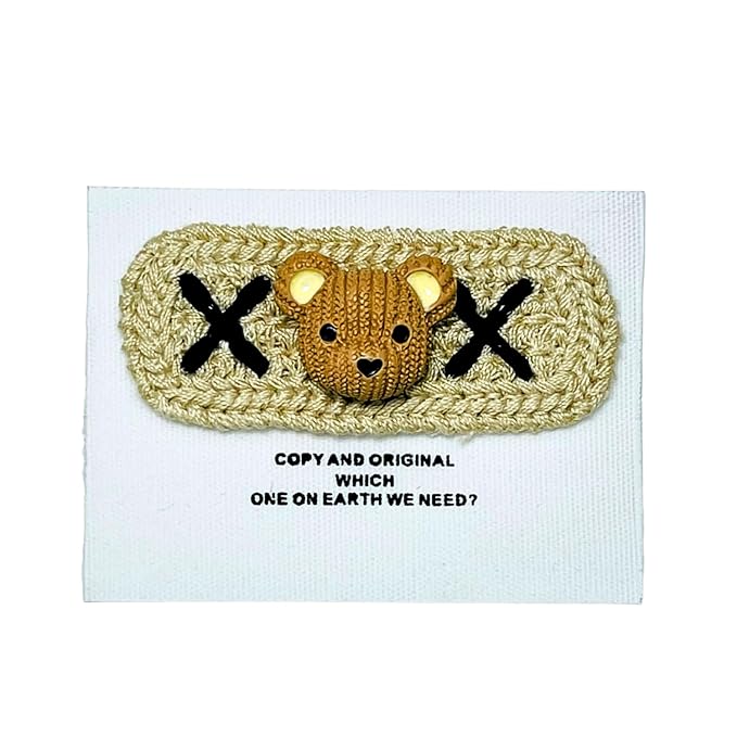 Crochet Patch with Teddy Bear