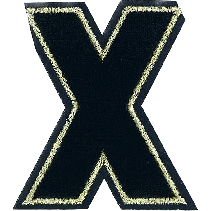 Letter I Hot fix Or Sew Patch
