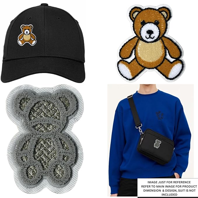 Teddy Bear and Lion Patch Set