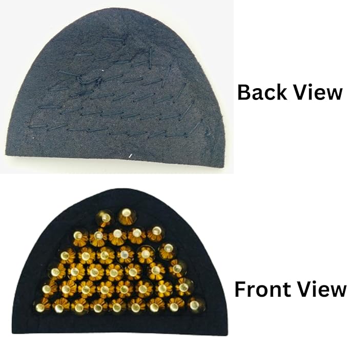 Golden Stud Rivet Sew Patch