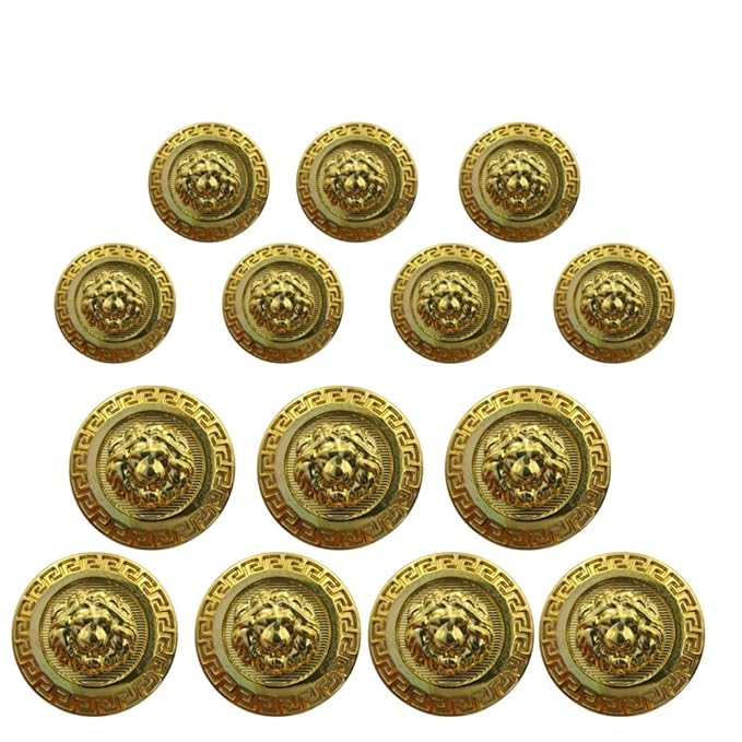 Shimmering Shiny Animal Metal Buttons