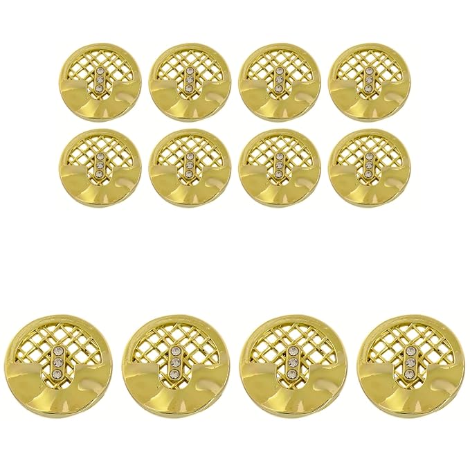 Metal Buttons Mesh Pattern