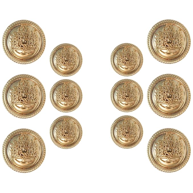 Shiny Gold Metal Buttons