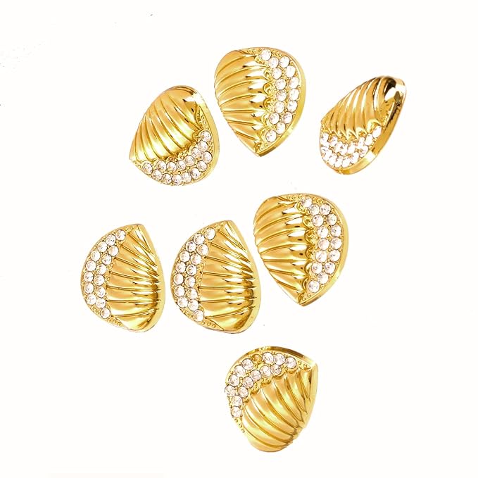 Intricate Seashell Design Metal Buttons