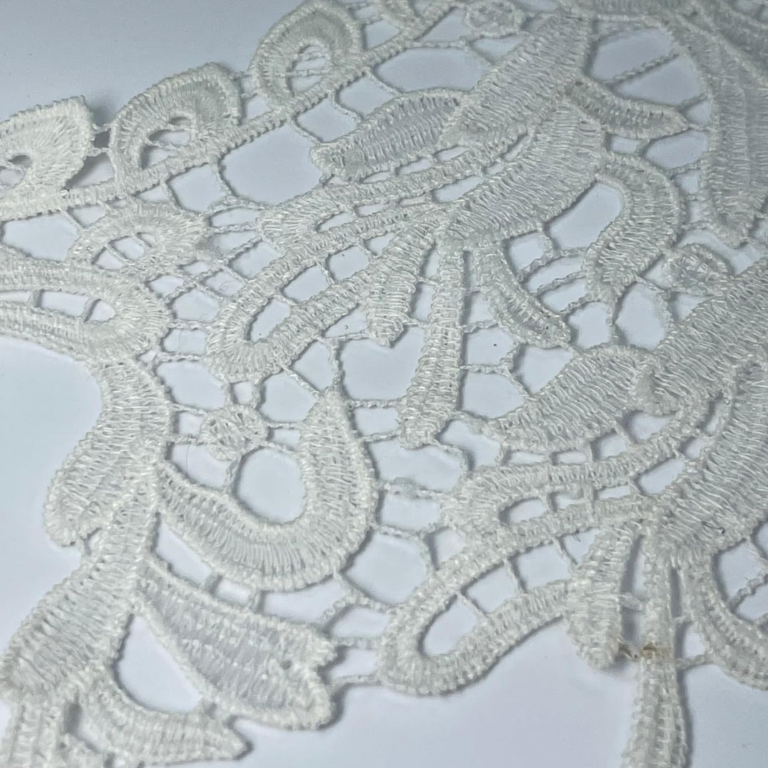 Shoulder Drop Dyeable Lace Scoop Neckline Patch