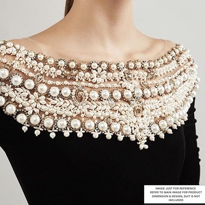 Pearl Lace Knot Style Neckline