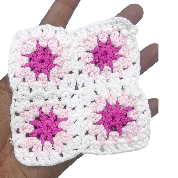 Granny Square Crochet Sew On Applique Patches