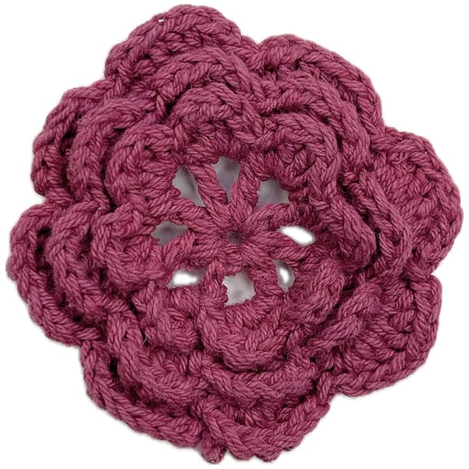 Crochet Flower Sew On Applique Patches