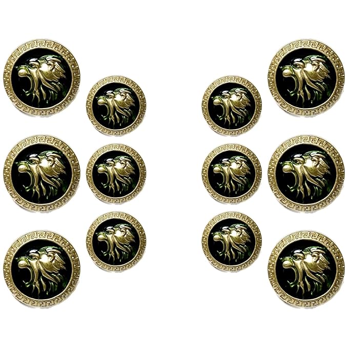 Royal Roars Lion Abs Shank Buttons