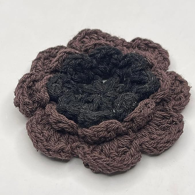 Flower Layered Crochet Sew Patches