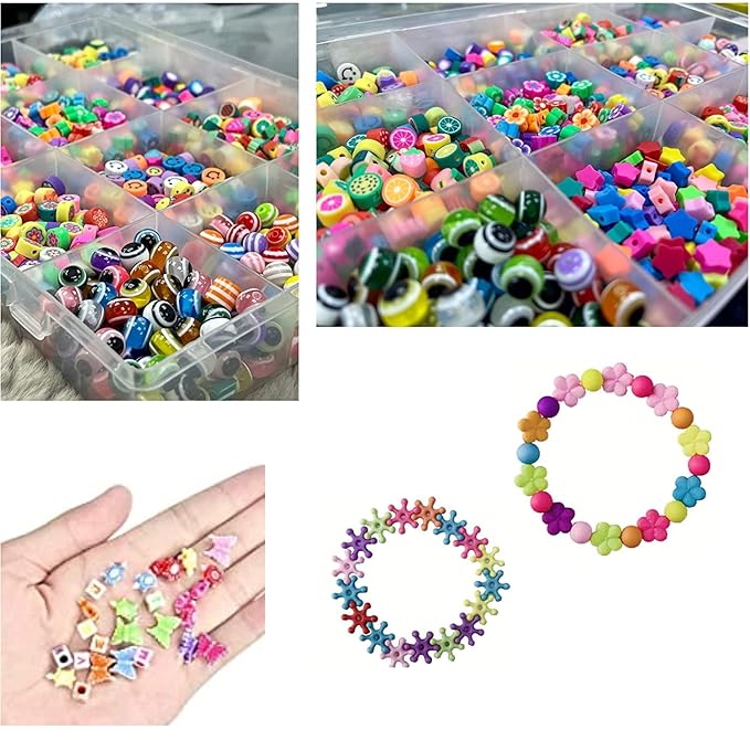 100 pcs Colorful Beads Kit for DIY Jewelry Making – Bracelets & Necklaces