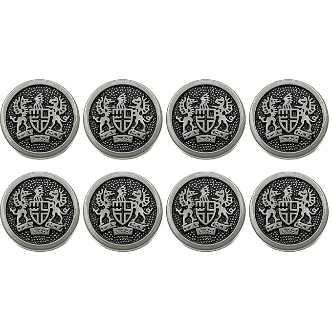 Imperial Icon Design Metal Buttons