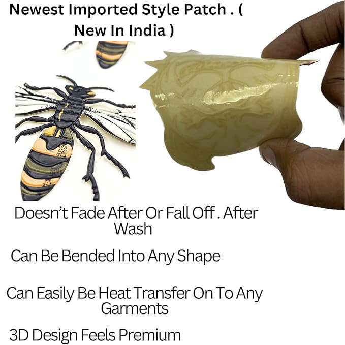 Bumblebee Heat Transfer Pvc Patch