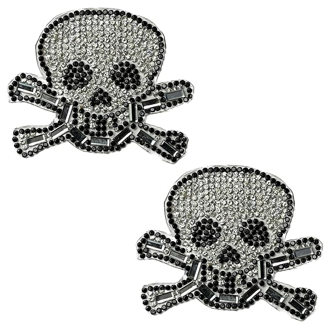 Sequins Sparkle Heat Transfer Patch (Skull)