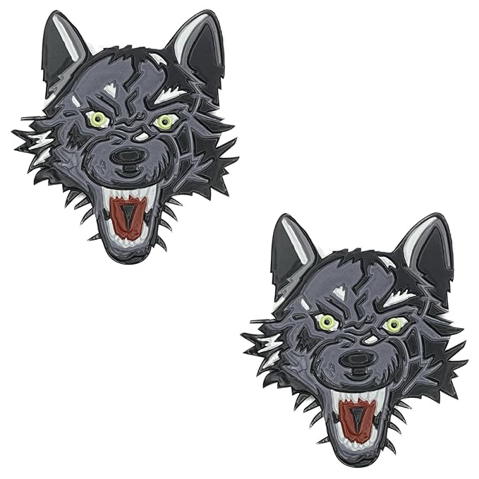 Growling Wolf Pvc Patch