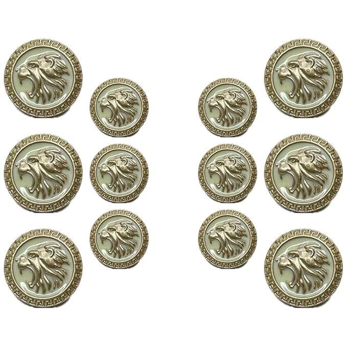 Royal Roars Lion Abs Shank Buttons