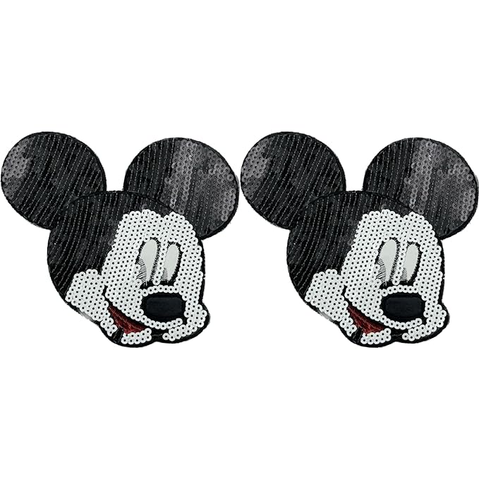 Sequins Mickey Embroidered Patch