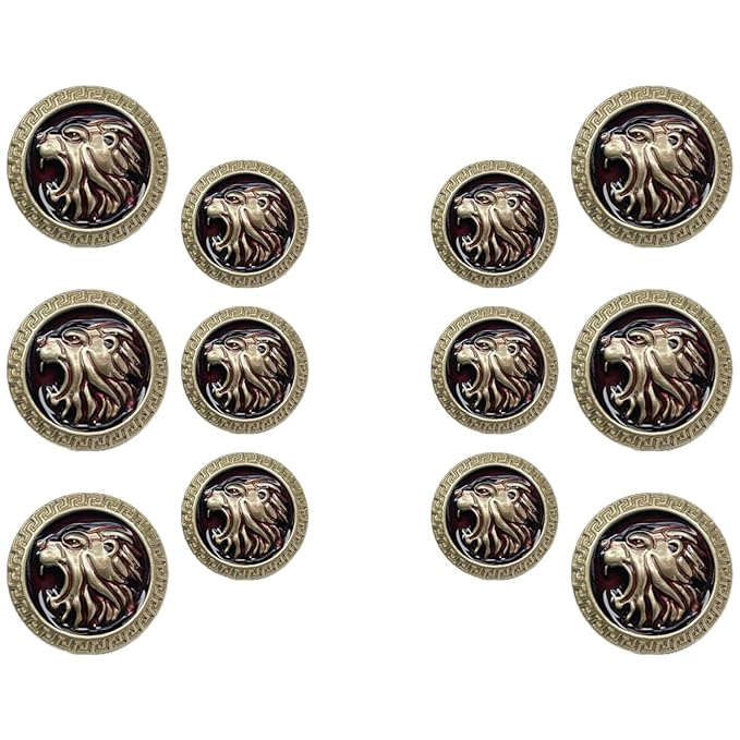 Royal Roars Lion Abs Shank Buttons