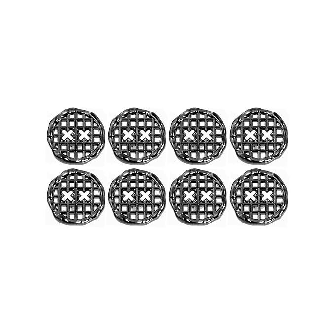 Grid Openwork Metal Buttons