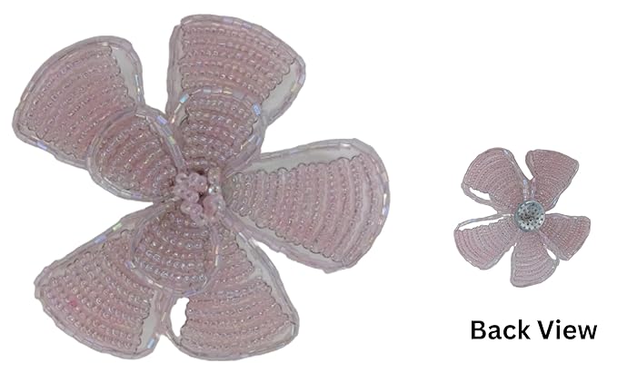 3D Beaded Floral Sew Patch