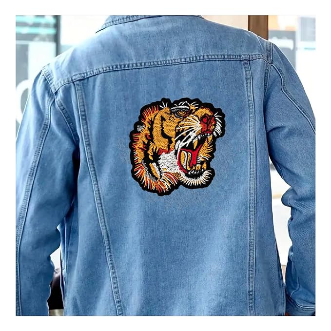 Roaring Lion Embroidered Sew Patch