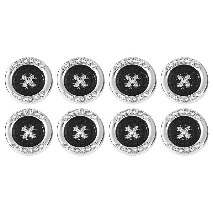 Diamond surrounded cross design buttons