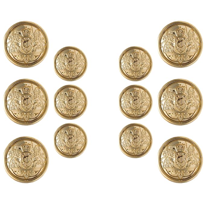 Shiny Gold Metal Buttons