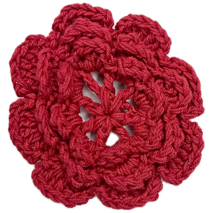 Crochet Flower Sew On Applique Patches