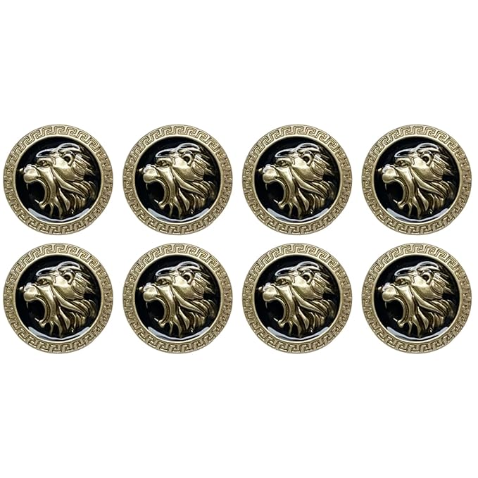 Royal Roars Lion Abs Shank Buttons