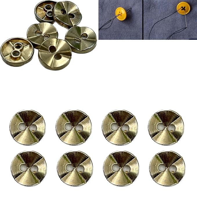 Gold Tone Pyramid-Shaped Shank Metal Buttons