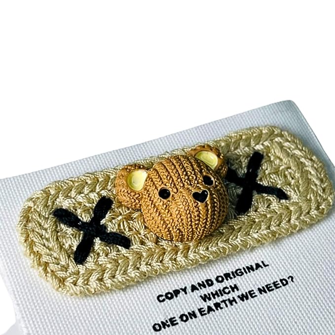 Crochet Patch with Teddy Bear