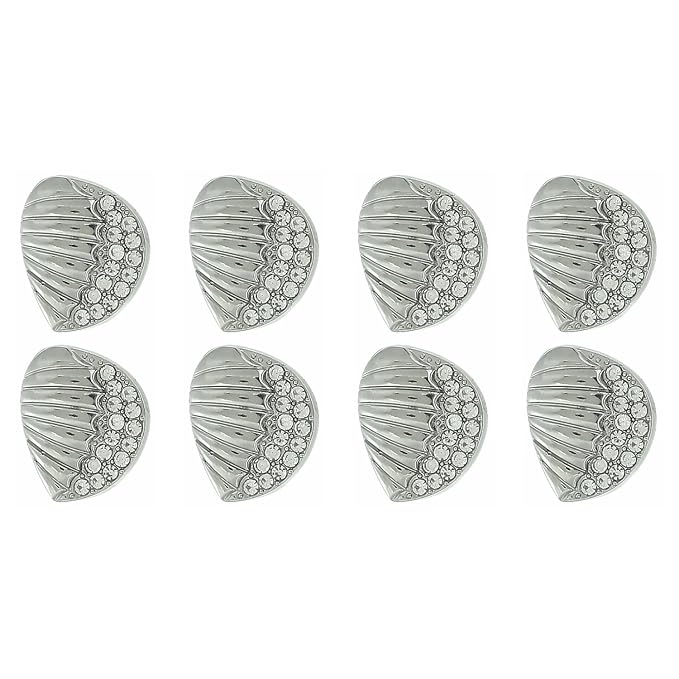 Intricate Seashell Design Metal Buttons