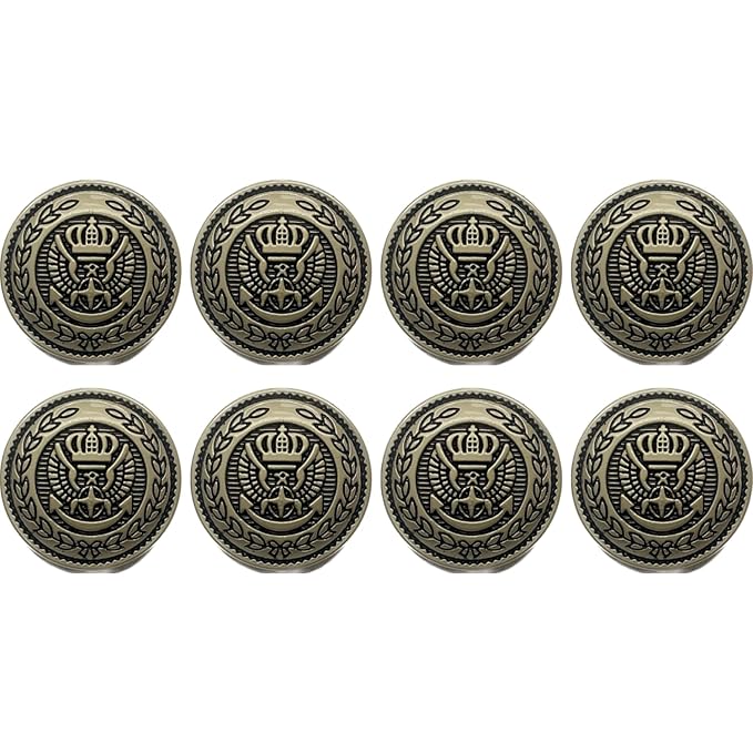 Maritime Majesty Metal Buttons