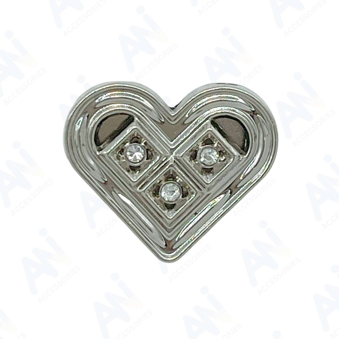 Decorative Heart Button for Crafts