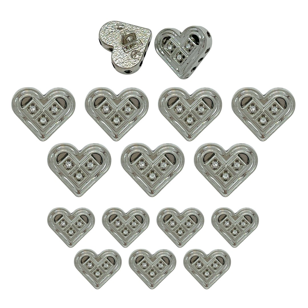 Decorative Heart Button for Crafts