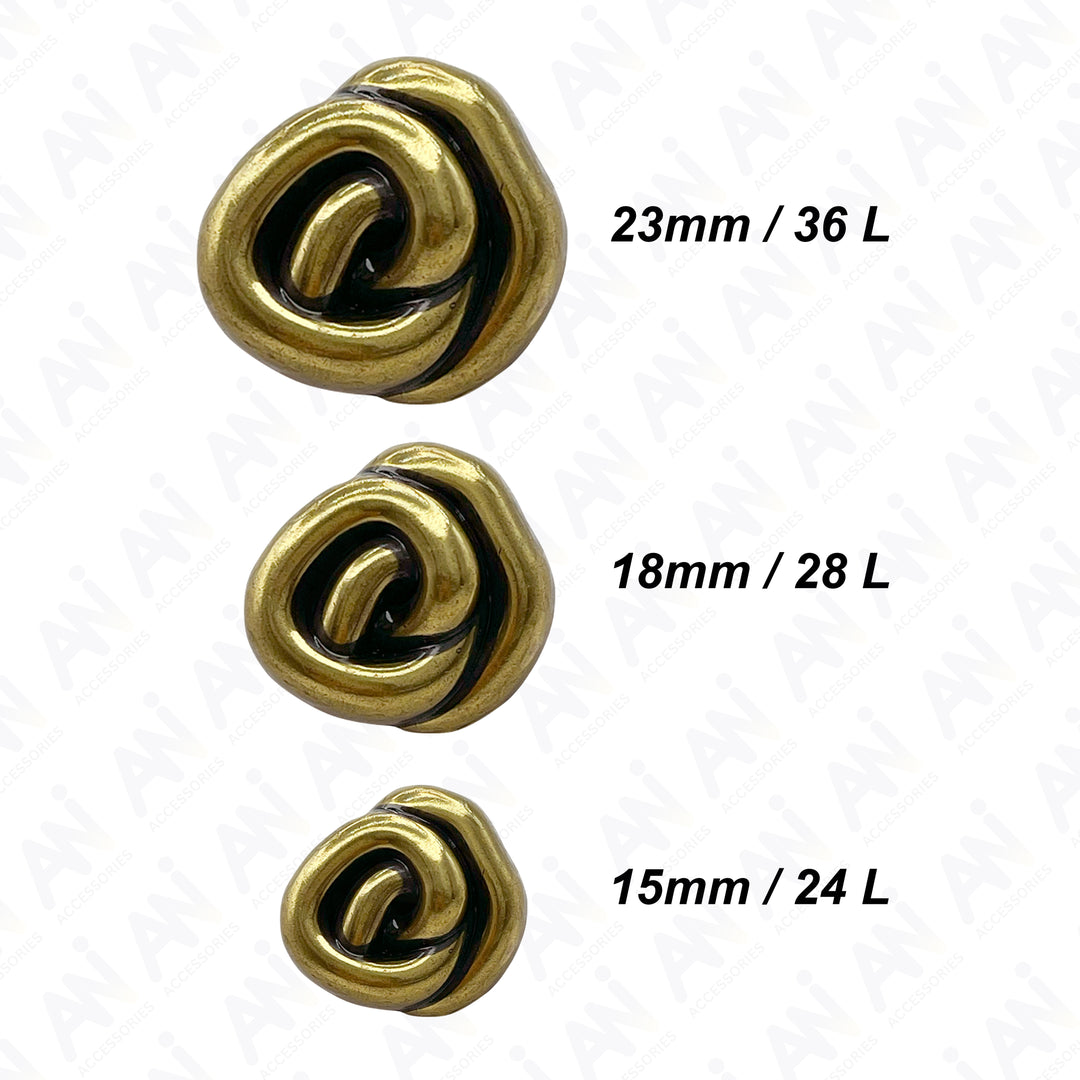 Floral Style Button for Clothing and Accessories