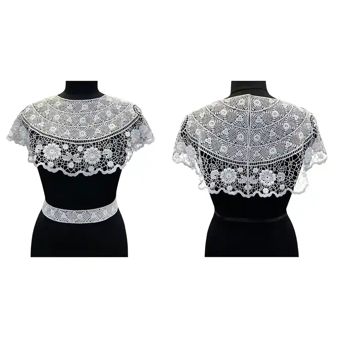 Crochet  Guipure Lace Collar