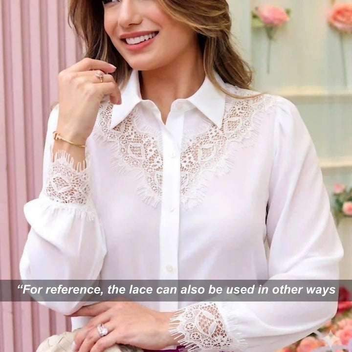 Symmetrical Scalloped Floral Lace
