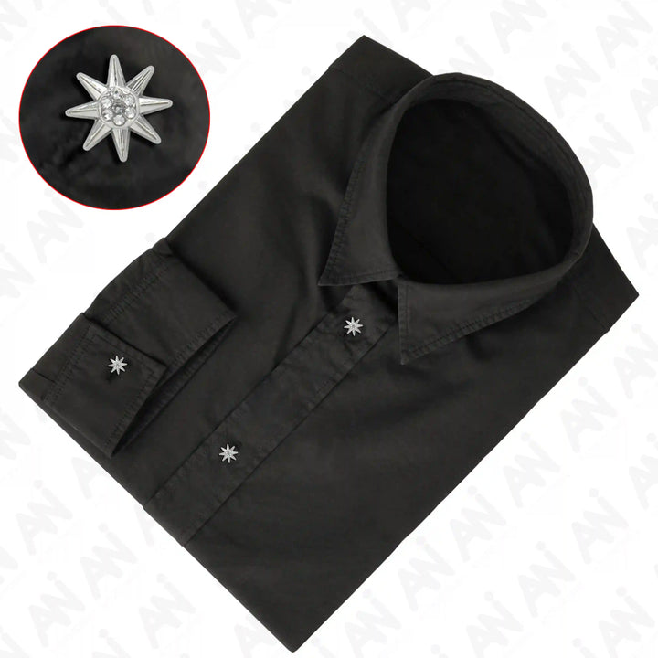 Sunburst Design Rhinestone 12mm Shirt Buttons