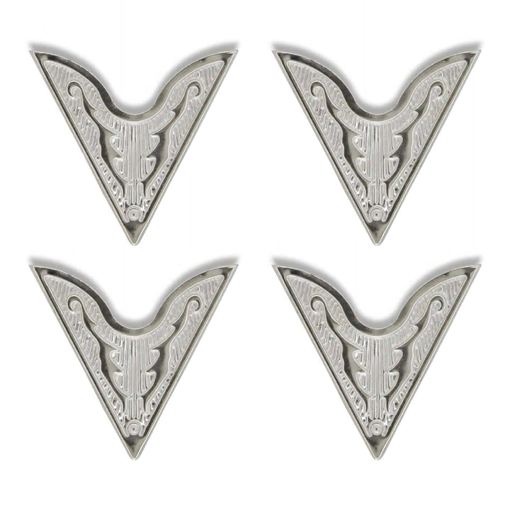Silver Tribal Collar Tips