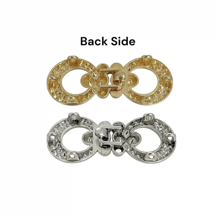 Infinity Crystal Link Frog Closure Buttons