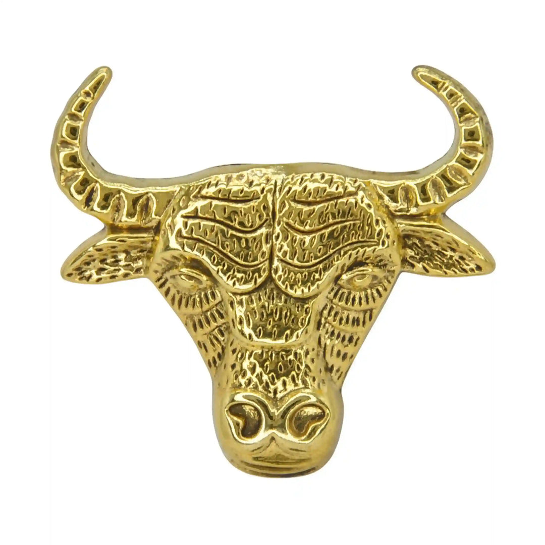 Bull Style Metal Brooch