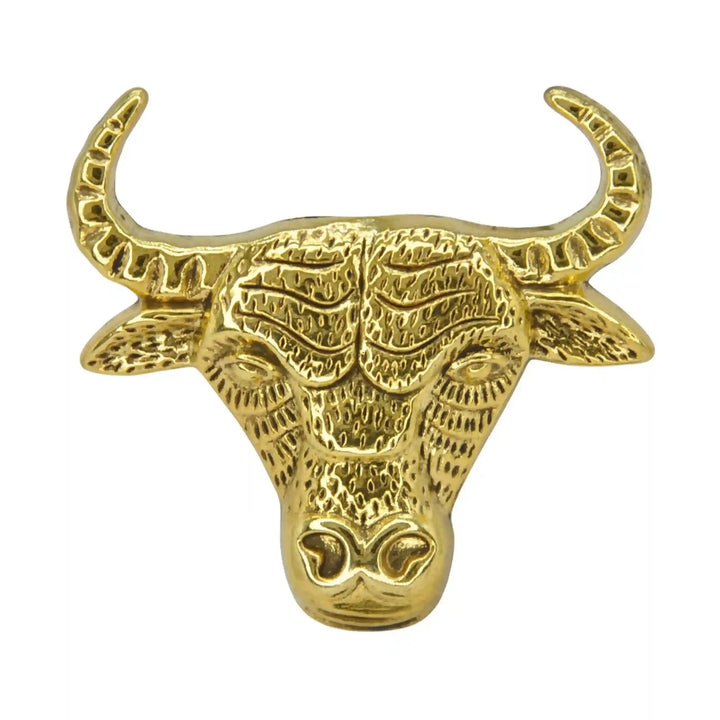 Bull Style Metal Brooch