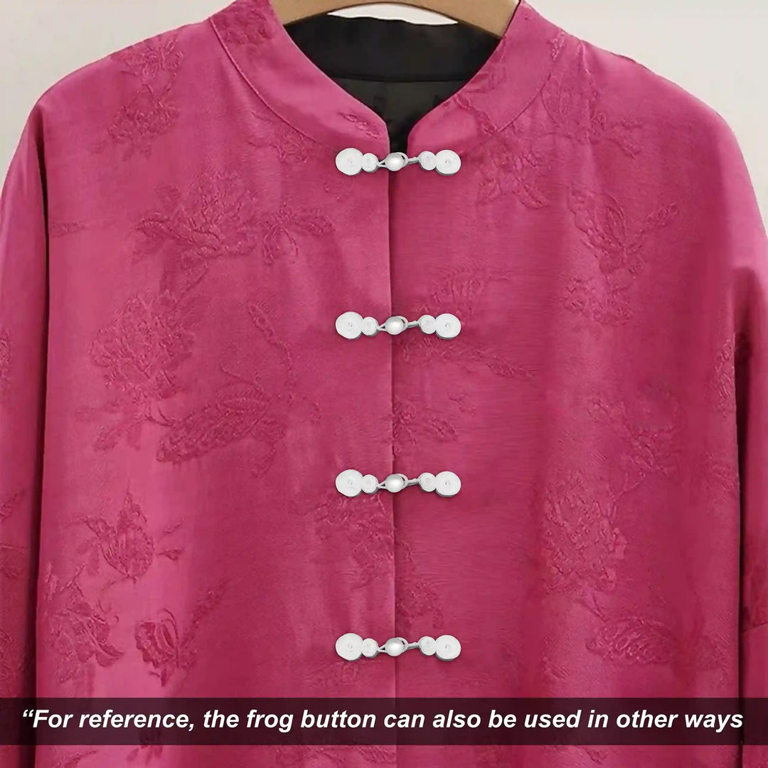 Pearl-Centered Spiral Frog Fastener