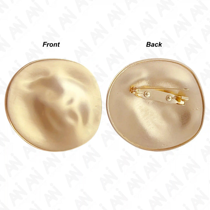 Lunar Glow Metal Brooch