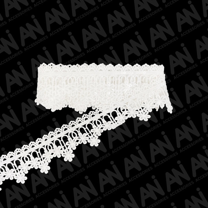 Daisies Inspire Floral GPI Lace Trim | 2 Meter