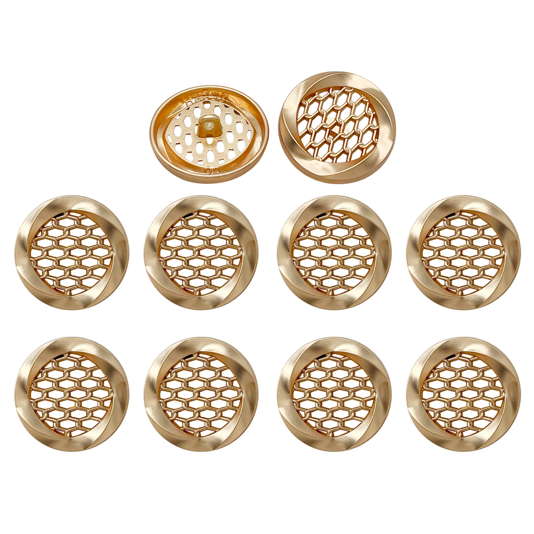 Honey Comb Metal Buttons