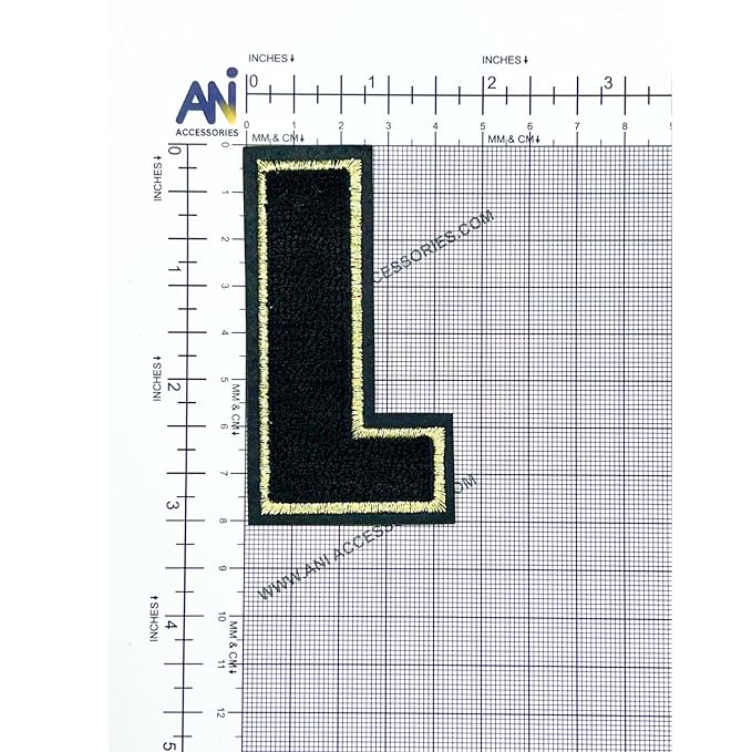 Letter D Hot fix Or Sew Patch