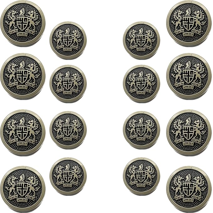 Imperial Icon Design Metal Buttons